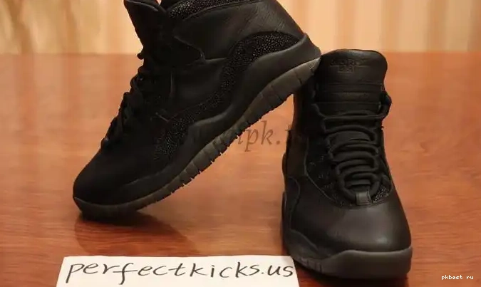 black best Air Jordan X Authentic version Ovo 0601